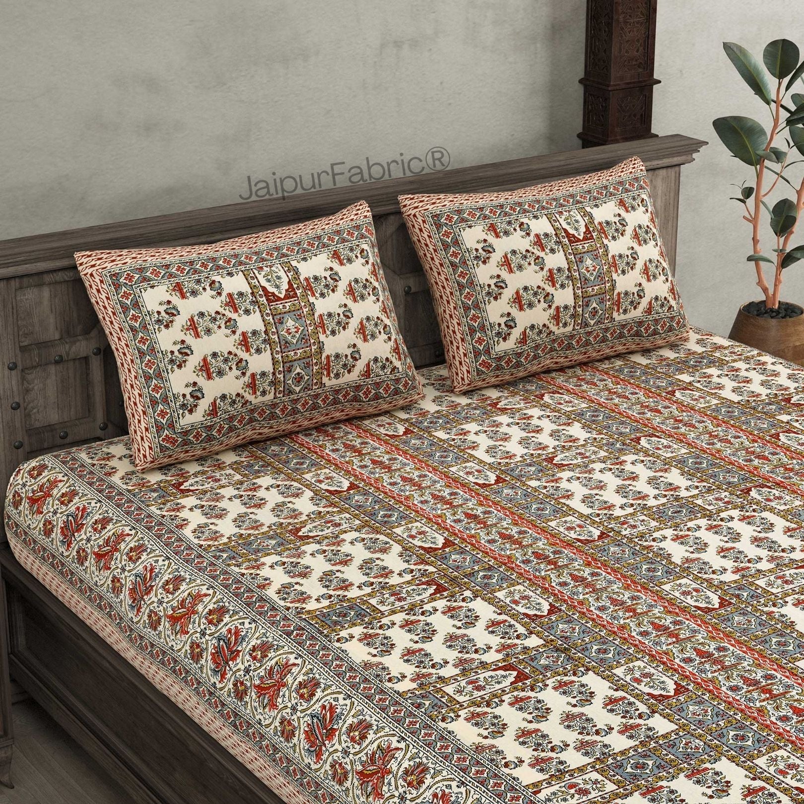 Bed sheet 3-4 seater ethnic handcrafted luxury hot hand dyed fabric. 333 cm x 330 cm