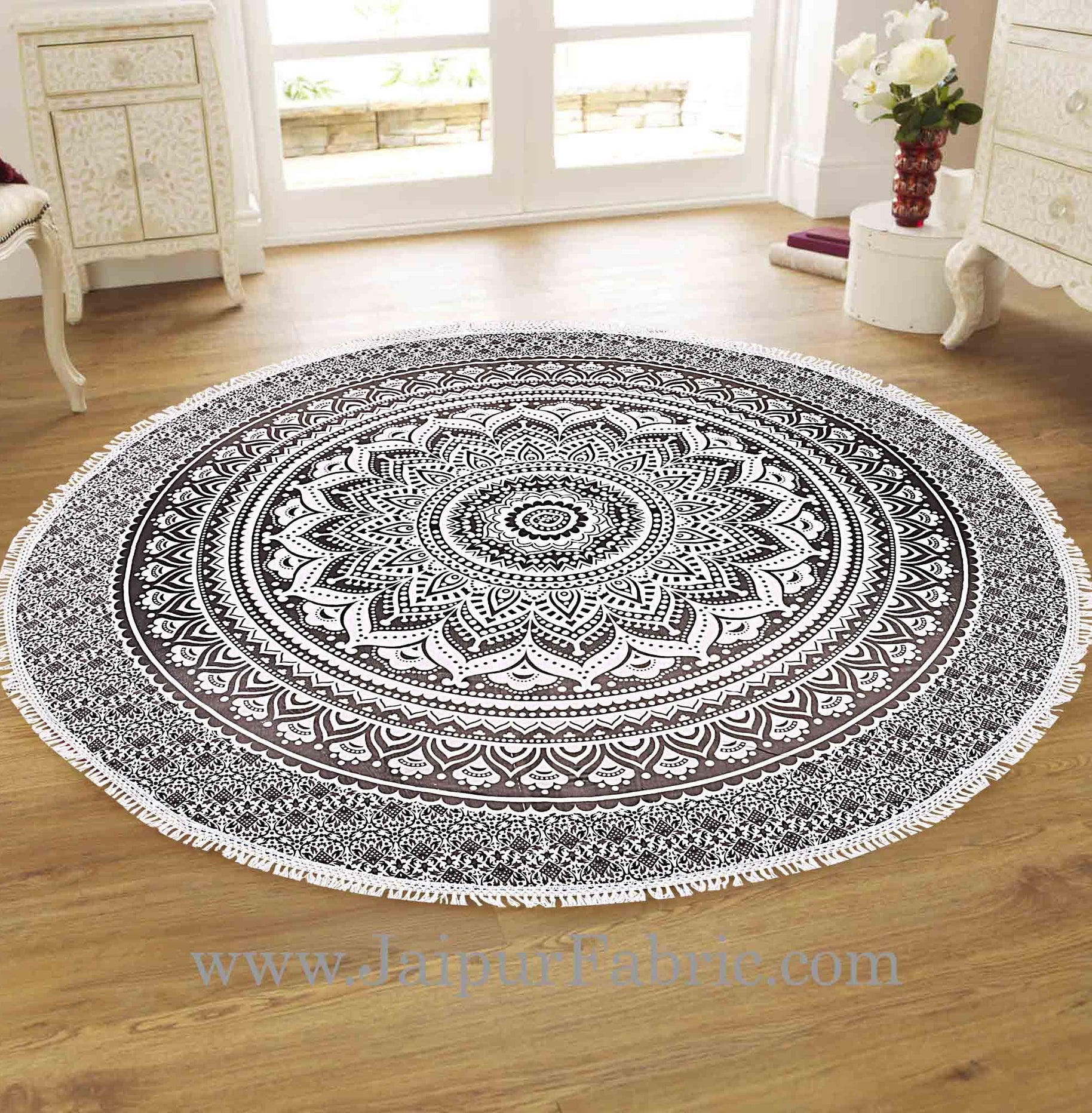 Black and White Mandala Roundies