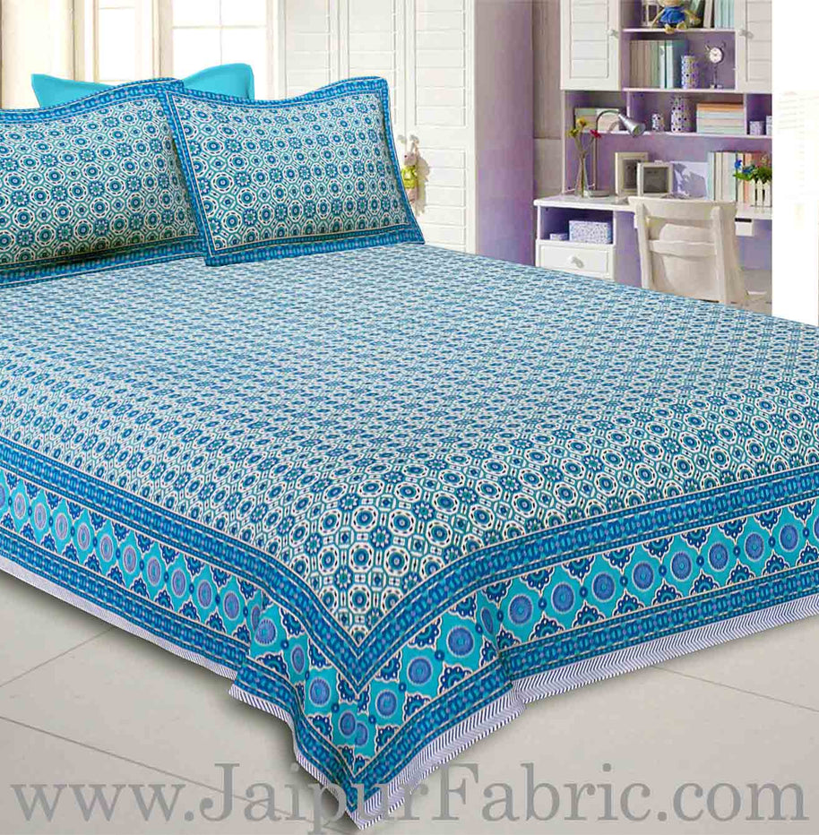 Vibrant Geometry Double Bedsheet