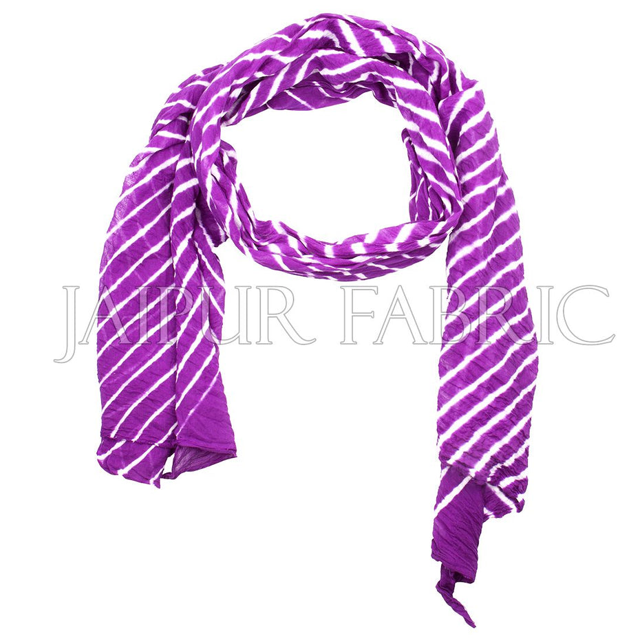 Purple Lahariya Stole