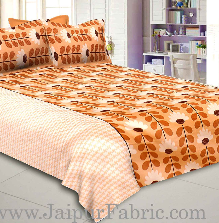 Awesome Apricot Double Bedsheet