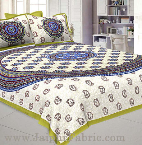 Paisley Green Double Bedsheet