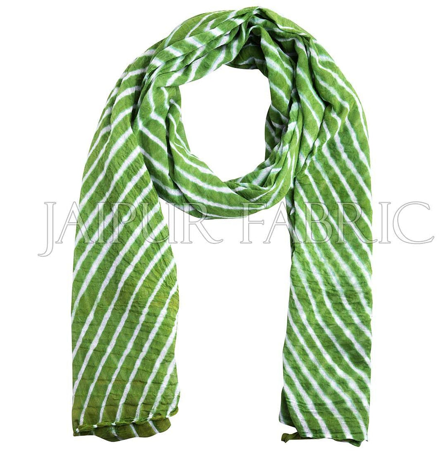 Green Lahariya Stole