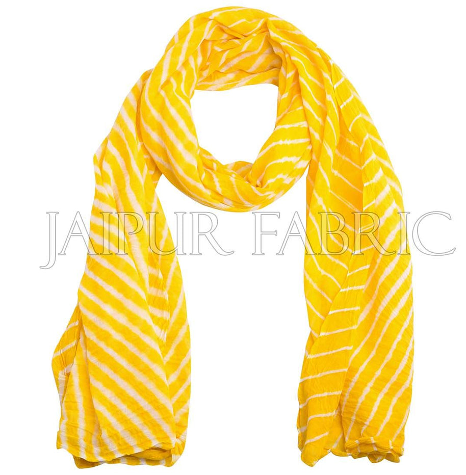 Yellow Lahariya Stole