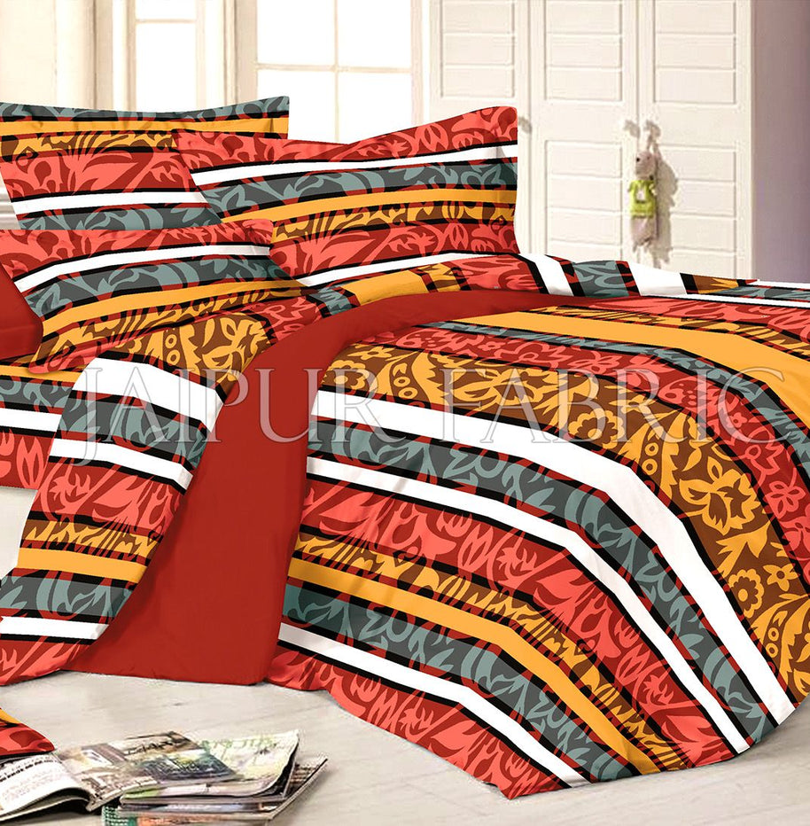 Tropical Multi Color Print Single Bed Sheet