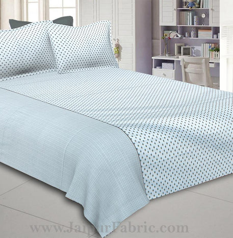 Grey Pearls Double Bedsheet