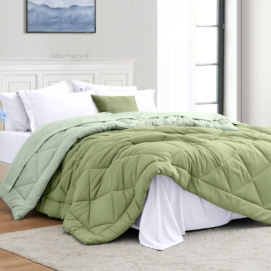 Sage Green - Light Green Double Bed Comforter