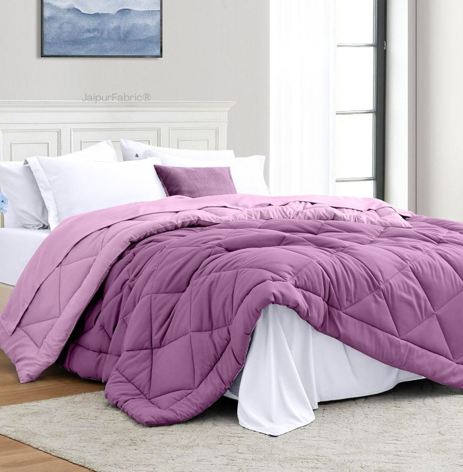 Lilac Purple - Light Purple Double Bed Comforter