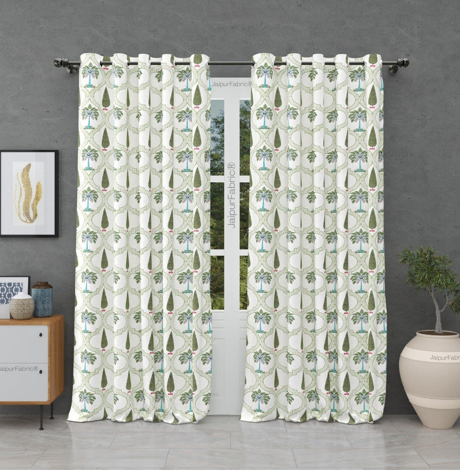 Hand Block Printroots Printed Curtains with Intricate Floral Designs