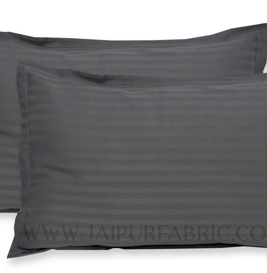 Grey Color Pillow Cover Pair