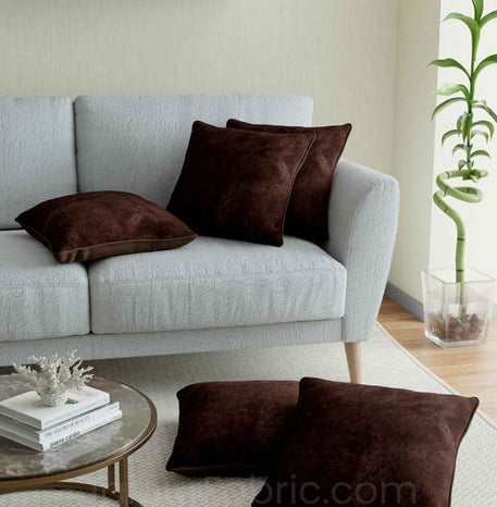 Brown Decorative Super Soft Velvet Cushion Cover