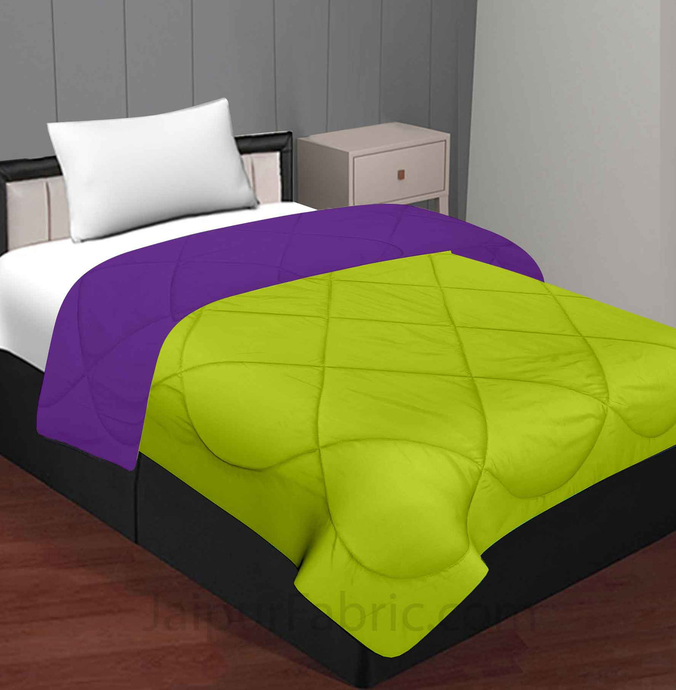 Purple Green Single Bed Comforter