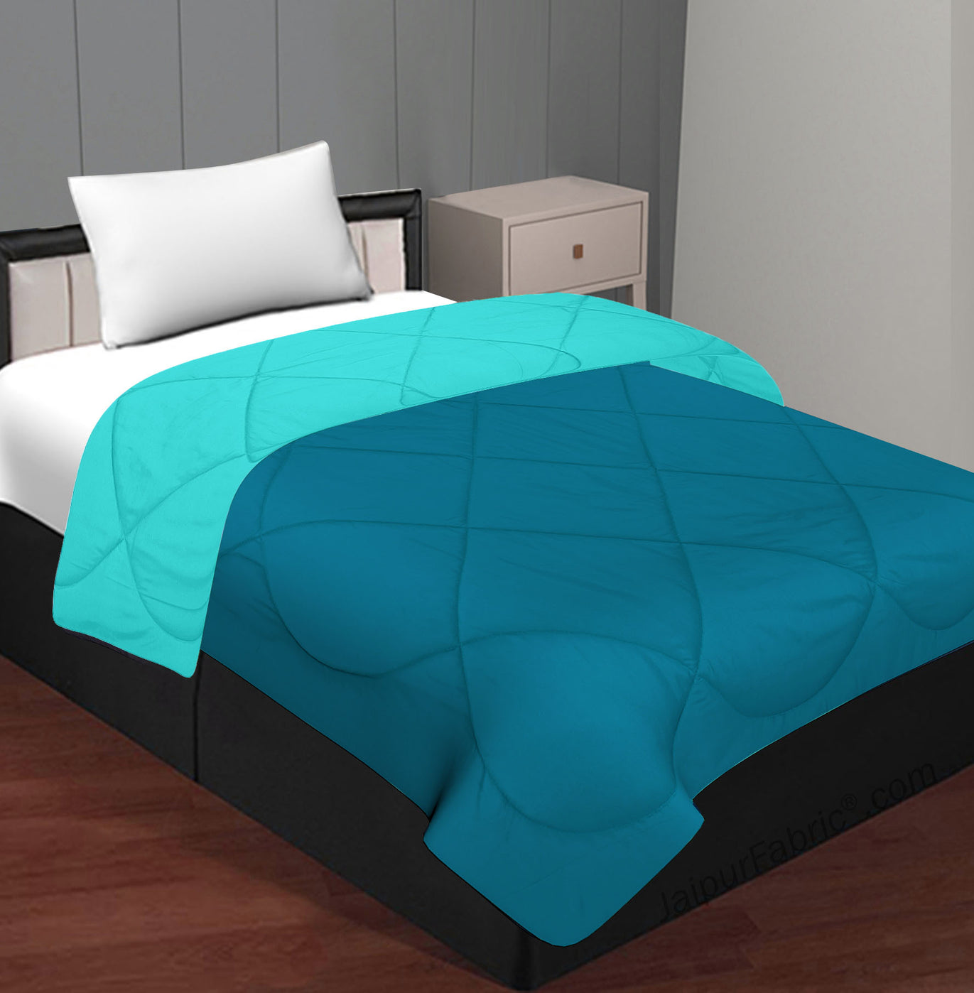 Teal Blue - Aqua Green Single Bed Comforter