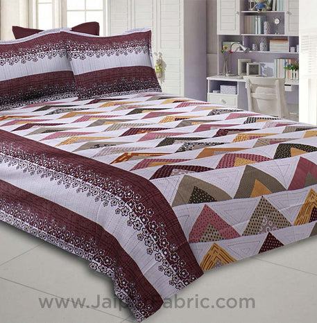 Keep it Up Maroon Double Bedsheet