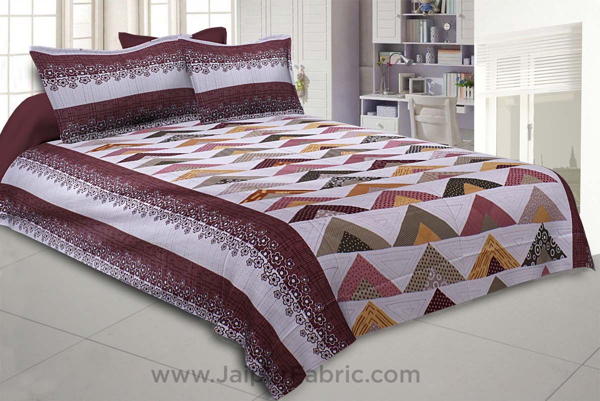 Keep it Up Maroon Double Bedsheet