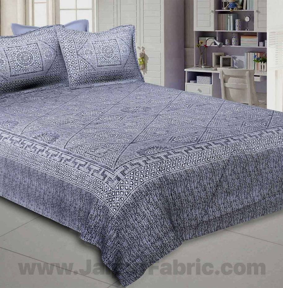 Pearl Array Grey Double Bedsheet