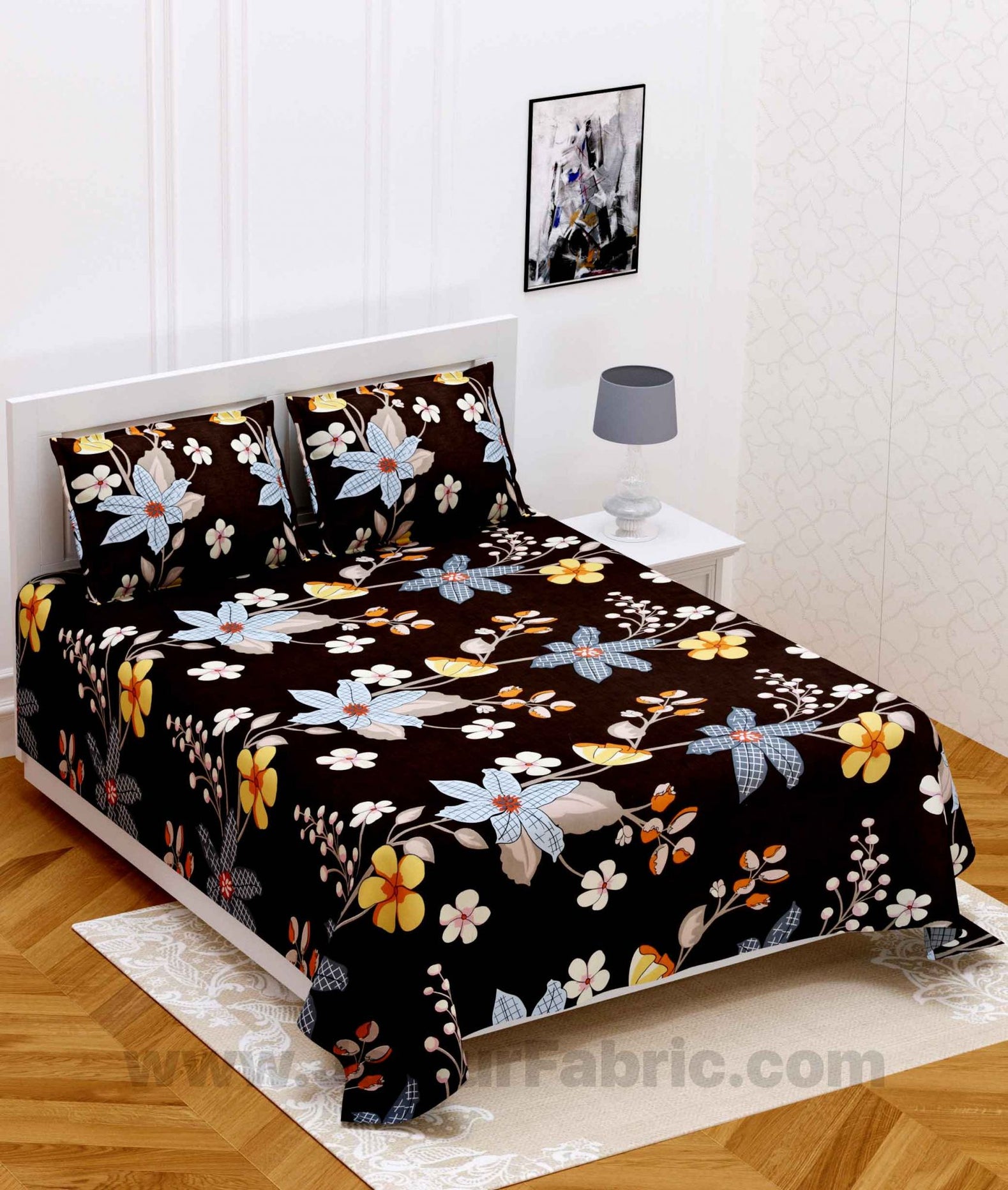 Dark Brown Super Soft Double Bedsheet