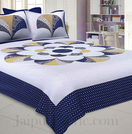 Garden By The Bay Blue Double Bedsheet