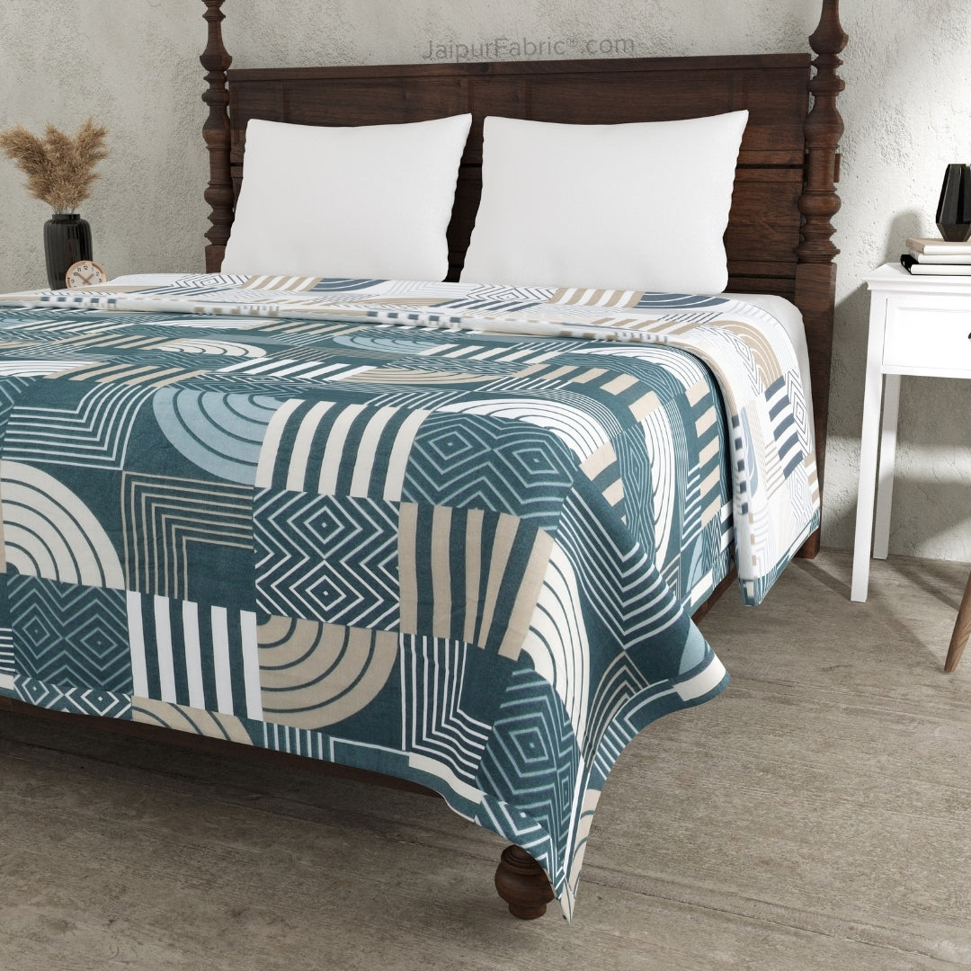 Geometric Maze Cotton Reversible Double Bed Dohar