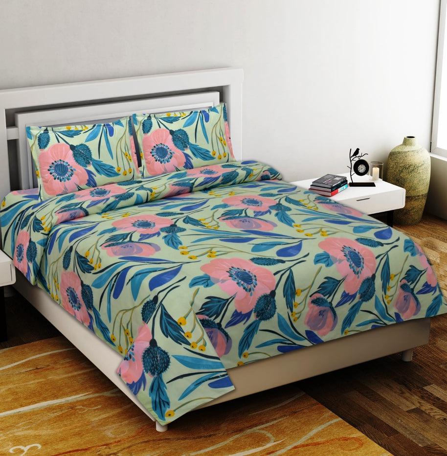 Delicacy Premium Poly Cotton Double Bedsheet