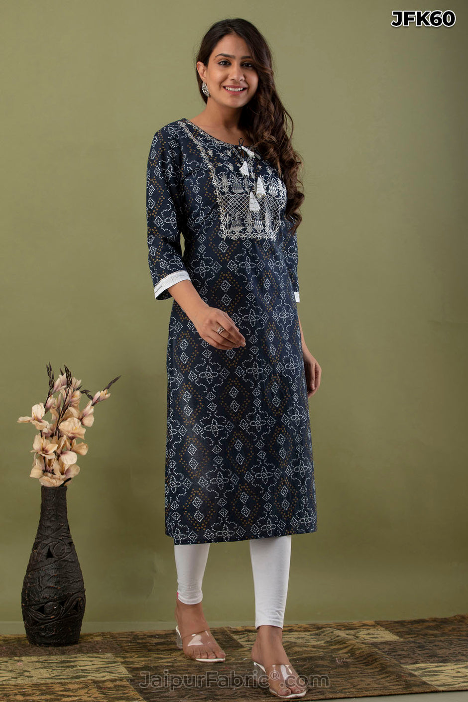 Black Cotton Kurti