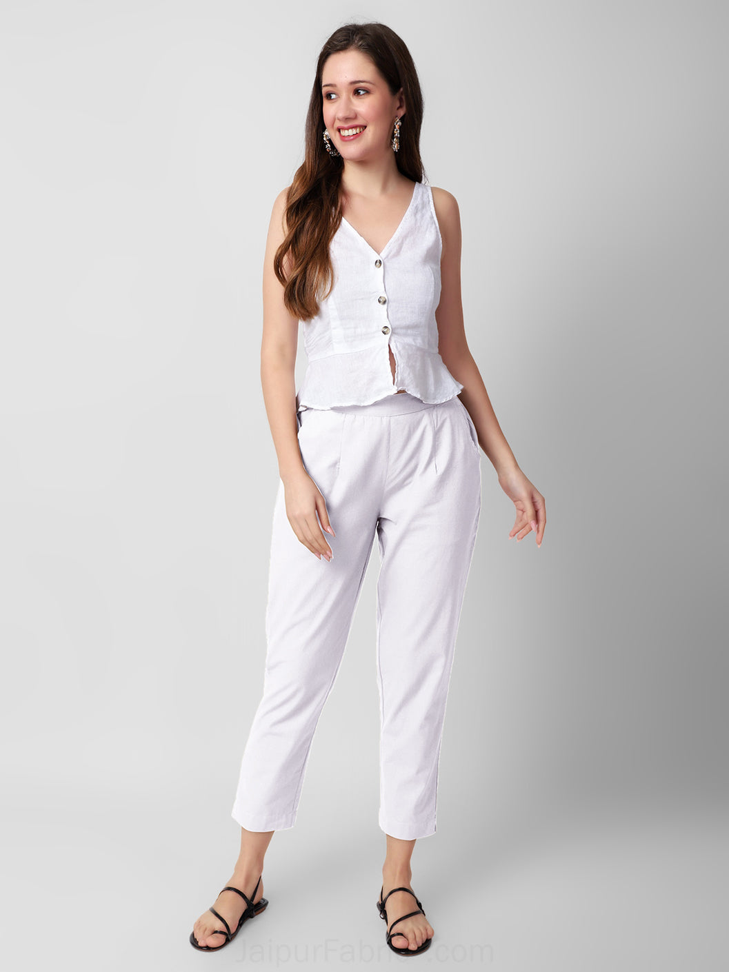 Snow White Women Cotton Pants casual and semi formal daily trousers