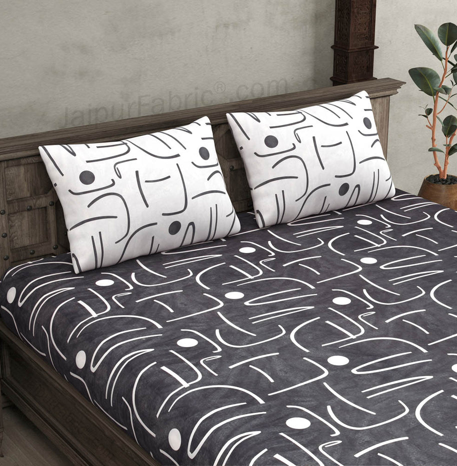 Abstract Art Dark  King Size Bedsheet