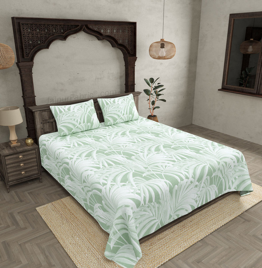 Royal Fern Green King Size BedSheet