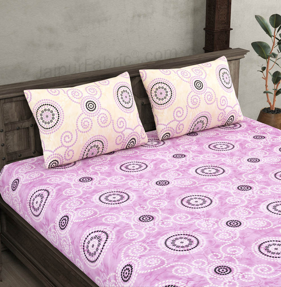 Bhandhej Pink King Size Bedsheet