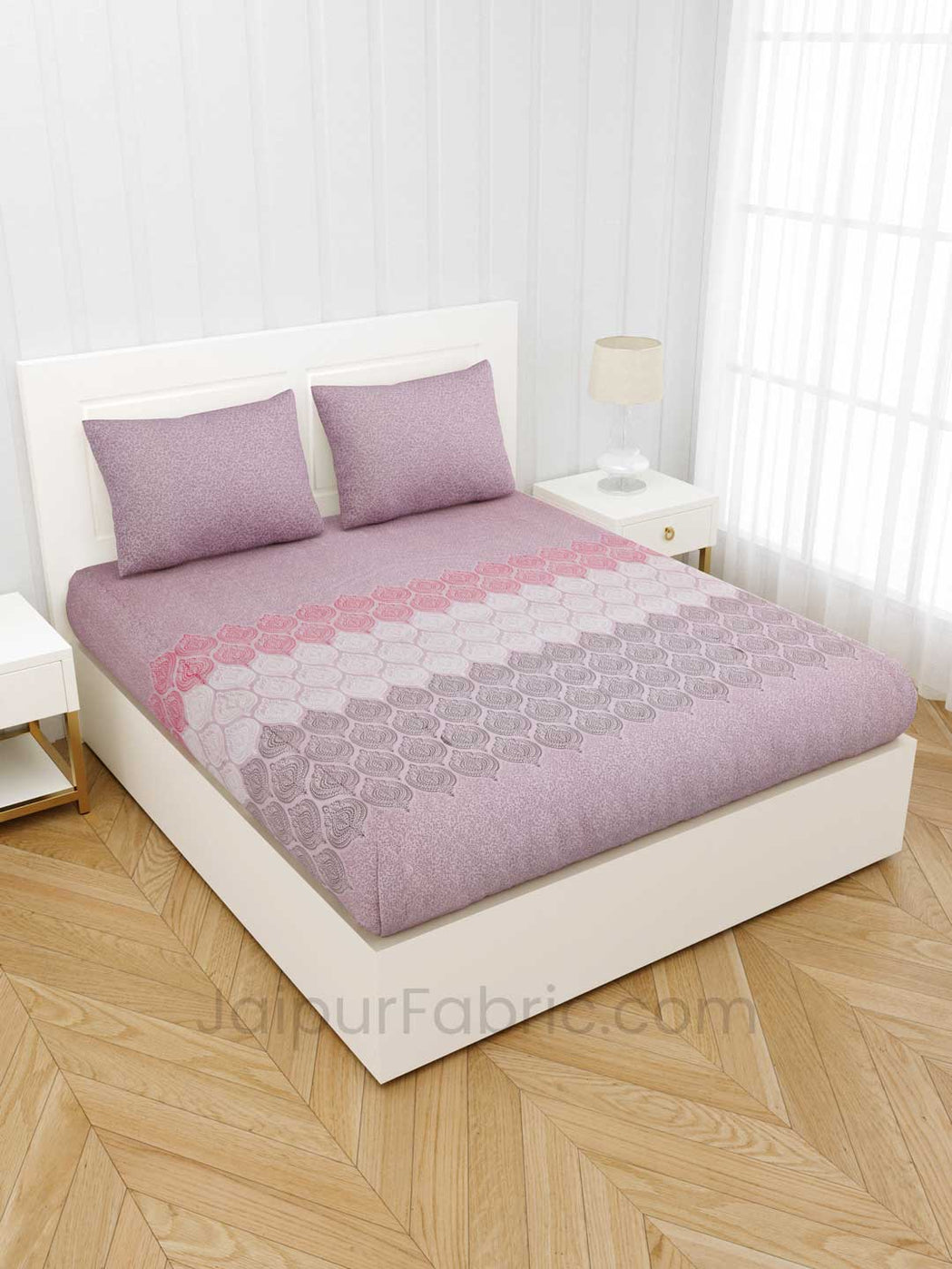 Dreamy Pink Premium Cotton King Size BedSheet