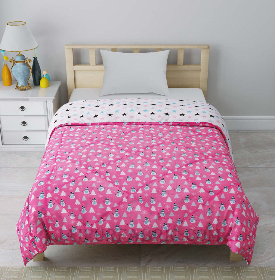 Eskimo Pink Single Bed Kids Comforter