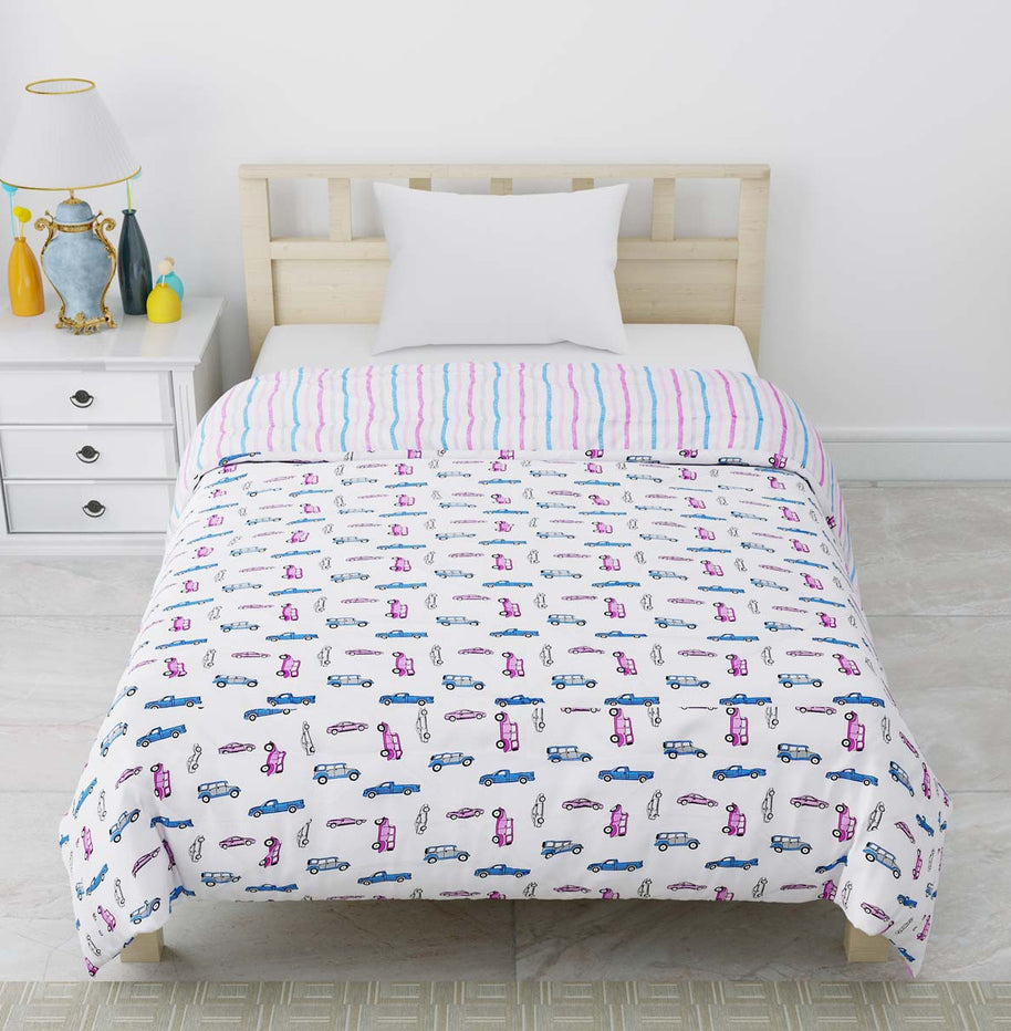 Carmania Blue Single Bed Kids Comforter