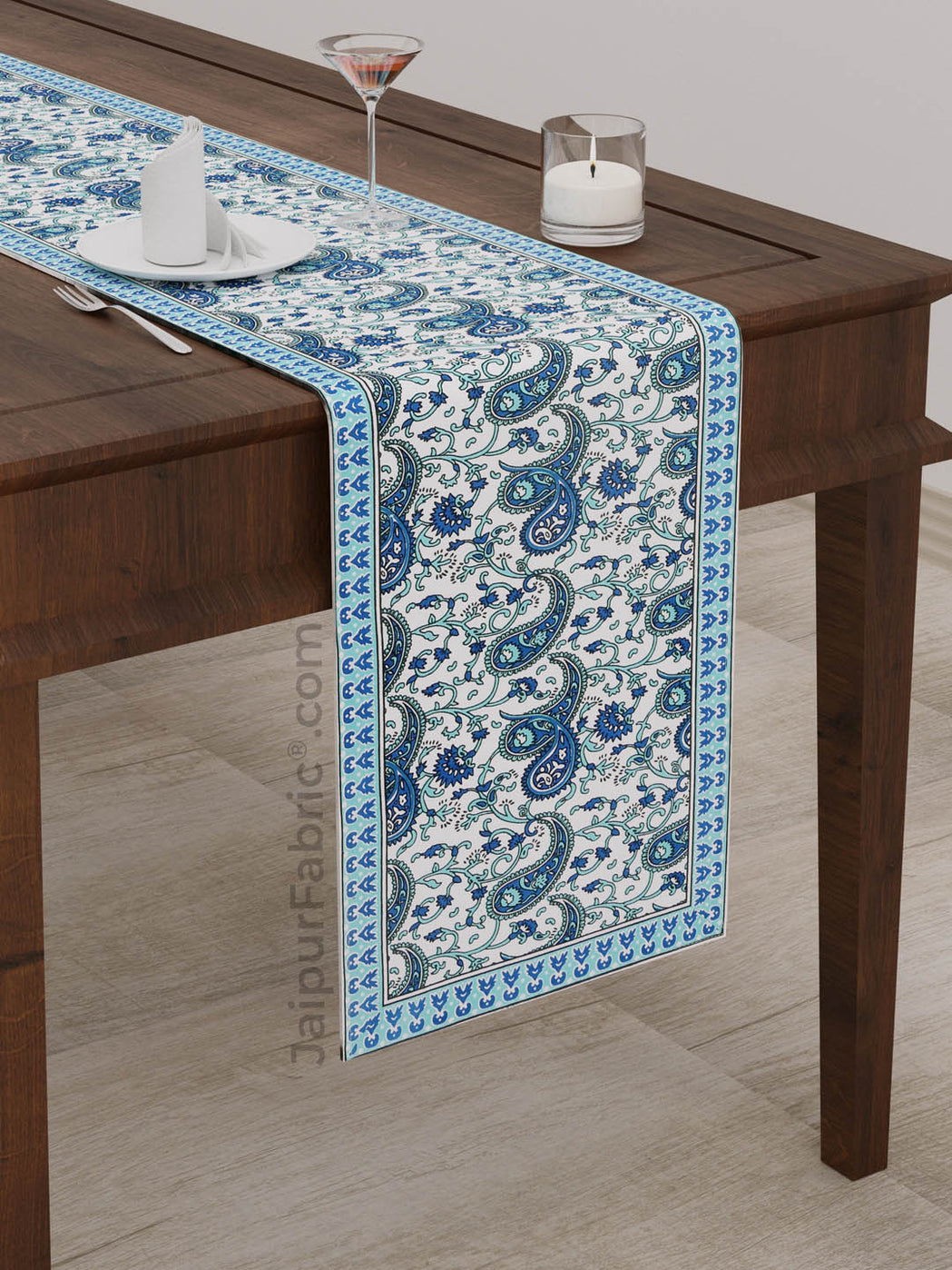 Sky Blue Kerry Print Set of 13 Table Set