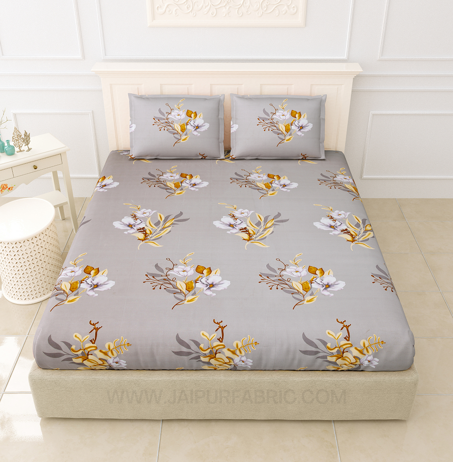 Sober Grey King Size Bedsheet