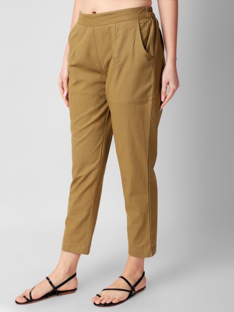 Buy online Brown Cotton Trousers from bottom wear for Women by Shirvastav  Garments for 449 at 10 off  2023 Limeroadcom