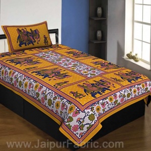 Single Bed Sheets: Buy Single Bedsheet Online - Jaipur Fabric